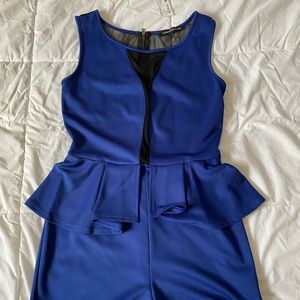 Medium Royal Blue Foreign Exchange Romper